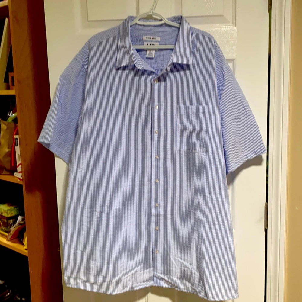 Men’s striped Harbor Bay short sleeved shirt
